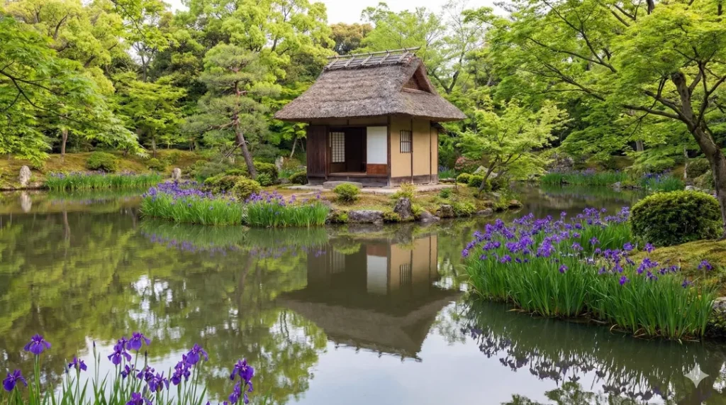 池の児島に発つ庵（イメージ）