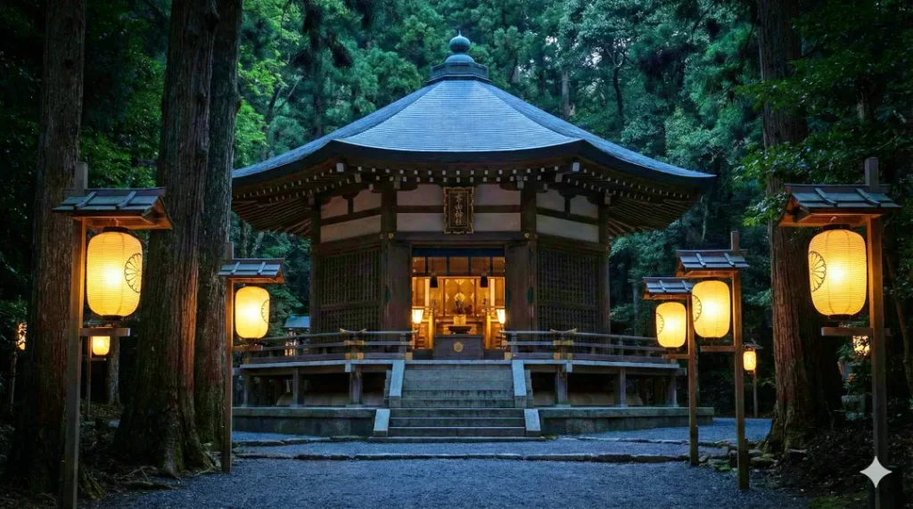 八角形の社殿（イメージ）