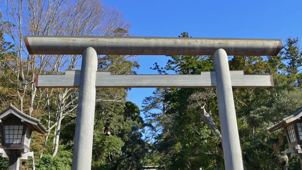 鹿島神宮 大鳥居の上部