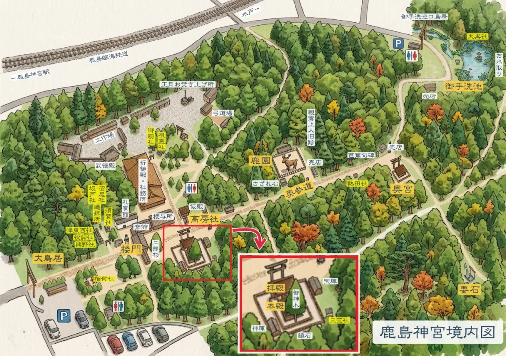 鹿島神宮境内図